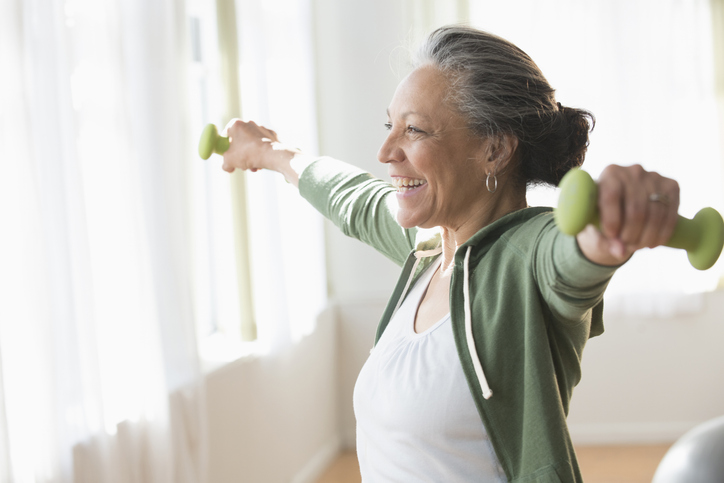 woman exercising