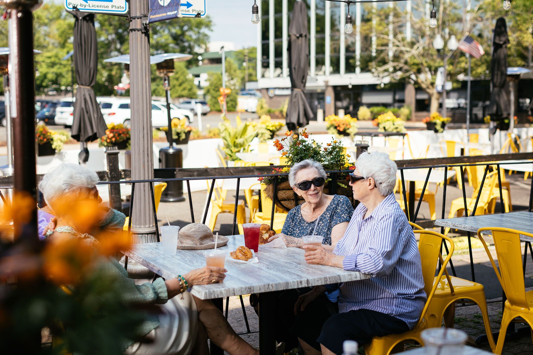 women dining