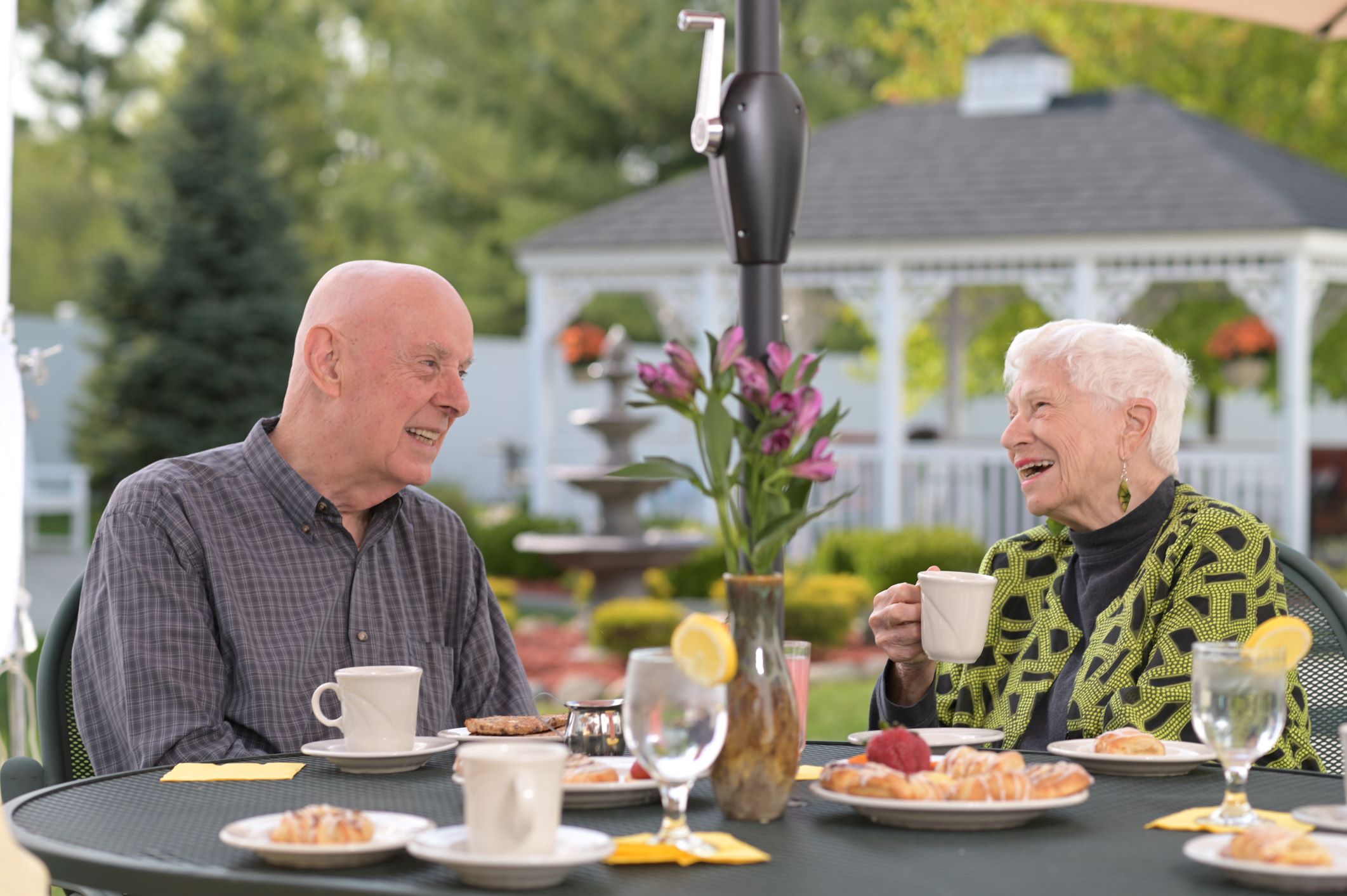 couple eating together