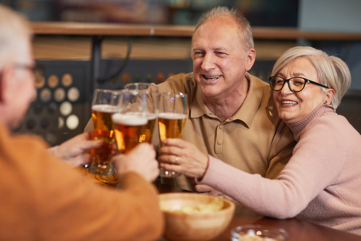 people drinking beer