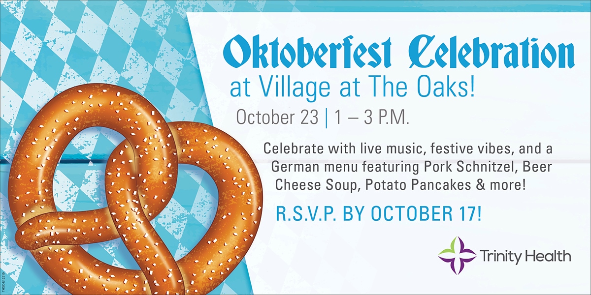 Oktoberfest Celebration October 23 at 1 pm