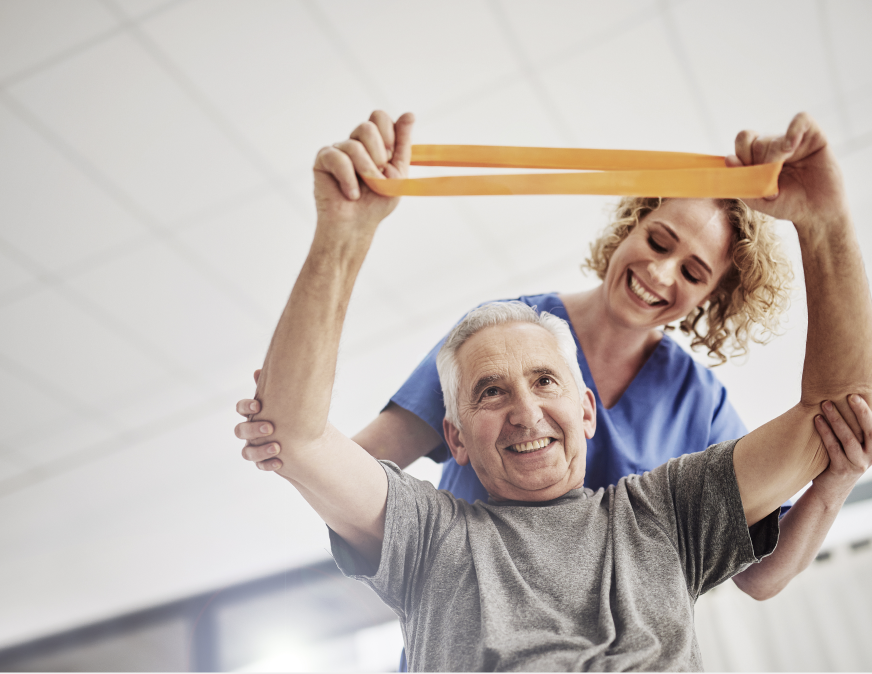 man physical therapy